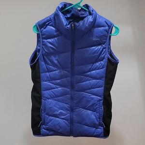 The North Face Womens Blue and Black Puffer Vest